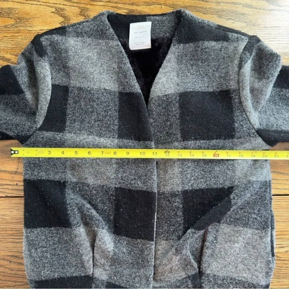 Plaid Black and Gray Women's Jacket - Picture 6 of 8